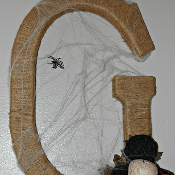 Twine Wrapped Initial Wreath for All Seasons