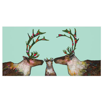 "Caribou Baby Blooms" Canvas Wall Art by Eli Halpin