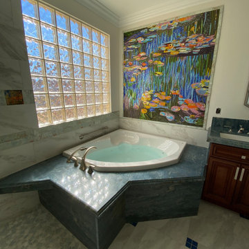 Water Lilies (Nympheas) - Mosaic Reproduction