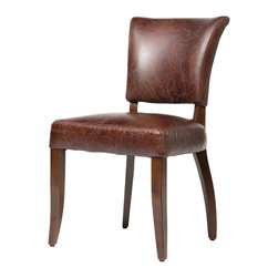 Four Hands Furniture - Carnegie Mimi Dining Chair, DIstressed Leather - Dining Chairs