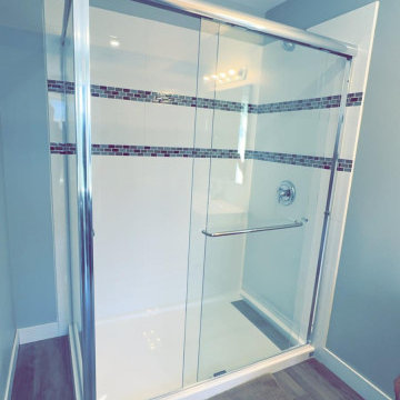 frameless glass showers and ralings