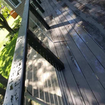 Cable Rail & Azek Hickory Decking
