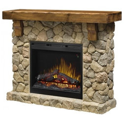 Rustic Indoor Fireplaces by ADDCO Electric Fireplaces