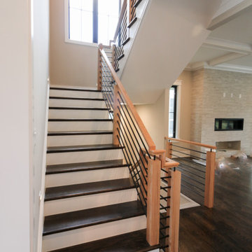 Project #69 | Contemporary Staircase with Horizontal Metal Rods