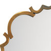 Saint Albans Steel Mirror, Antique Brass