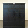 Steamer Bar Cabinet in Black Finish