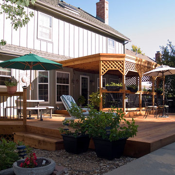 Karlisch - Cedar deck in KC with pergola.