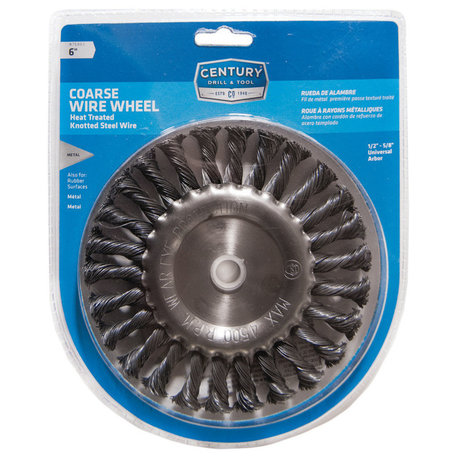 6" Wire Wheel Bench Grinder, Knot Coarse