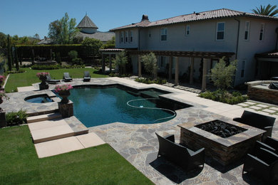 Design ideas for a mediterranean landscaping in San Diego.