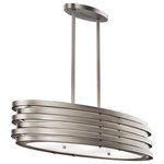 Kichler Lighting - Kichler Lighting 43303NI Roswell - Three Light Oval Pendant - This 3 light oval chandelier from the Roswell(TM)Roswell 3 Light Oval  *UL Approved: YES Energy Star Qualified: n/a ADA Certified: n/a  *Number of Lights: 3-*Wattage:100w Incandescent bulb(s) *Bulb Included:No *Bulb Type:Incandescent *Finish Type:Olde Bronze