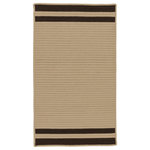 Colonial Mills - Denali End Stripe Rug, Mink 6'x9' - Denali End Stripe - Mink 6'x9'DE65R072X108S Denali End Stripe - Mink 6'x9' Rug, 100% Polypropylene - Rectangle. Understated show-stopper. Double-striped. Classic design matches your home. Put it under dining room table. Accentuate your sunroom. Refine your patio. Neutral base color . Muted accents.  Stain/Fade/Mildew Resistant: This item maintains its color  and holds up well in damp spaces such as bathrooms, basements, kitchens and even outdoors, Reversible: This rug is crafted to last  and last. Reversibility adds longevity with twice the wear and tear.