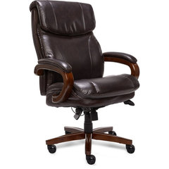 Alera Executive High-Back Leather Office Chair with Coil Spring