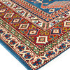Tribal, One-of-a-Kind Hand-Knotted Area Rug Light Blue, 5'0"x6'10"