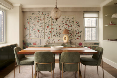 Example of a transitional dining room design in San Francisco