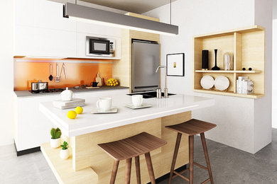 Example of a kitchen design in Other