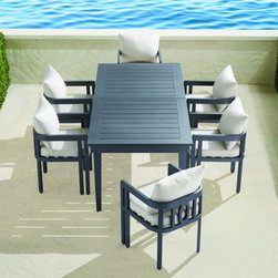 Porticello Aluminum Dining Set - Outdoor Dining Sets