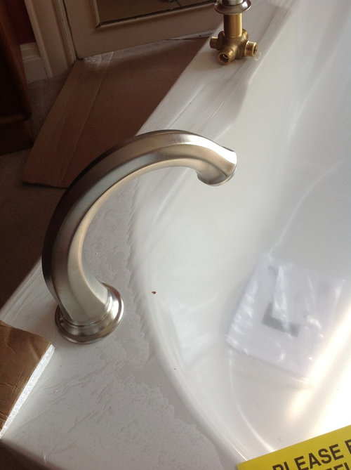 Hardware placement on my new bathtub