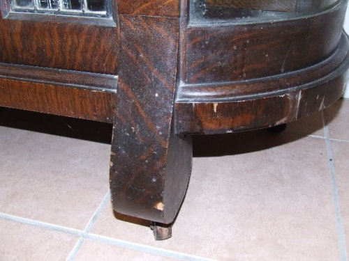 How To Identify China Cabinet - Antique Buffet With Curved Glass Doors How To Identify China Cabinet - Antique Buffet With Curved Glass Doors