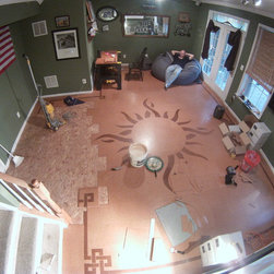 Customer Installation - Sun Mosaic - Cork Flooring