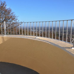 Curved Balcony Wall Rail - Home Fencing And Gates