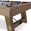 Isaac Silvered Oak 8' Pool Table