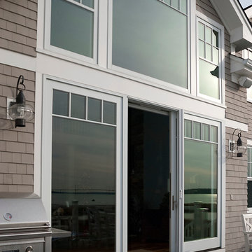 Natural ventilation with retractable screens at New England home