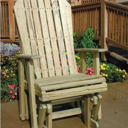 Adirondack Treated Glider Chair - Outdoor Gliders