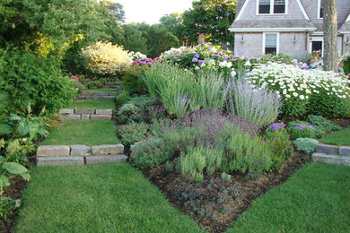 This is an example of a traditional landscaping in Boston.