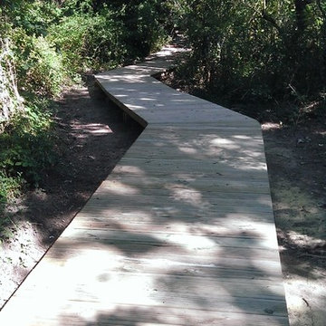 Passerelle et pont en bois