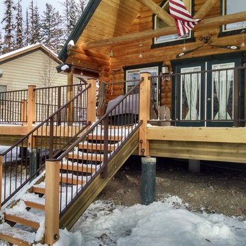 Deck Remodel with Custom Railing & Post Caps