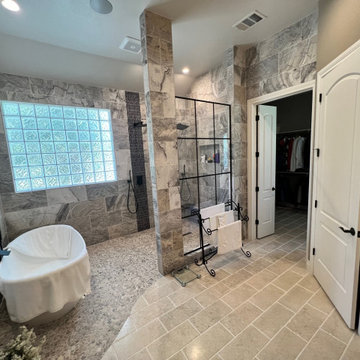 Austin | Double Modern Bathroom Remodel