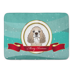 English Springer Spaniel Christmas Floor Mat 19x27 Contemporary Bath Mats By Virventures