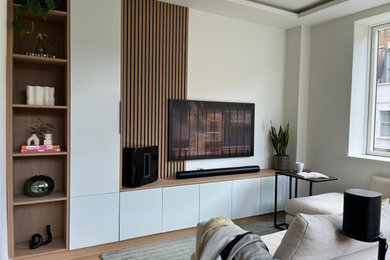 Inspiration for a contemporary living room remodel in London