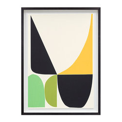 Inaluxe - Green And Yellow Framed Print - Fine Art Prints