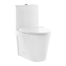St. Tropez One-Piece Elongated Toilet, Dual Flush, 0.8/1.28 GPF