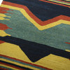 Persian Kilim Fars 3'6"x3'5" Hand Woven Oriental Rug