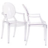 Clear Casper Dining Armchairs Set of 2