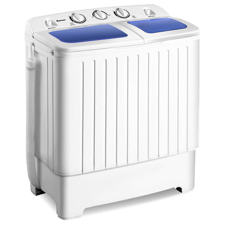Costway Portable Mini Compact Twin Tub 20lb Washing Machine Washer Spin Dryer