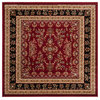 Safavieh Lyndhurst Collection LNH331 Rug, Red/Black, 6' Square