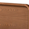 Mailene Mid-Century Modern Walnut Browned Wood Full Size Headboard