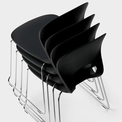 Pikaia Slide Stackable Chair (Set of 4) by Kristalia - Dining Chairs