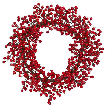 22" Berry Artificial Wreath