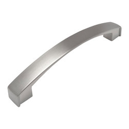 Cosmas - Cosmas 616-128SN Satin Nickel Cabinet Pull, 5" Hole Centers, Set of 5 - Cabinet And Drawer Handle Pulls