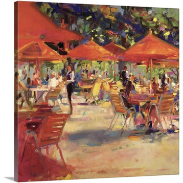 Le Cafe du Jardin Wrapped Canvas Art Print, 24"x24"x1.5"