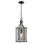 Eglo Lighting - Eglo Lighting 202812A Verona - One Light Pendant - The Verona One Light Pendant by Eglo will complement many decors. Mixing a brushed nickel frame and a metal cage surrounding the light adds interest and creates a unique look to any space.  Adjustable Hanging Length.  Mounting Direction: Ambient  Assembly Required: TRUE