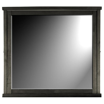 Charcoal Rustic Reflections Mirror, Belen Kox