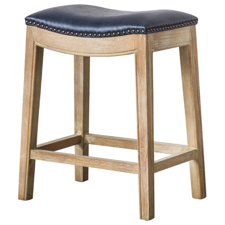 Elmo Bar/ Counter Stool, Vintage Blue, Counter Stool