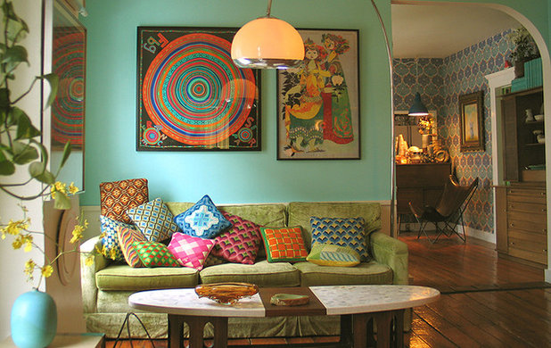 Eclectic  living room - portland, maine - wary meyers decorative arts