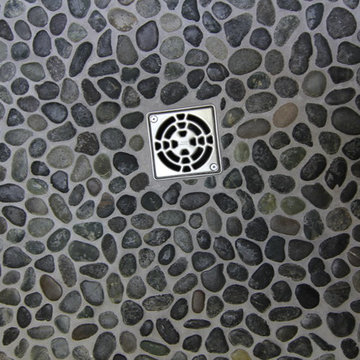 Spa-like River Rock Shower
