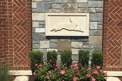 Example of a transitional exterior home design in Philadelphia